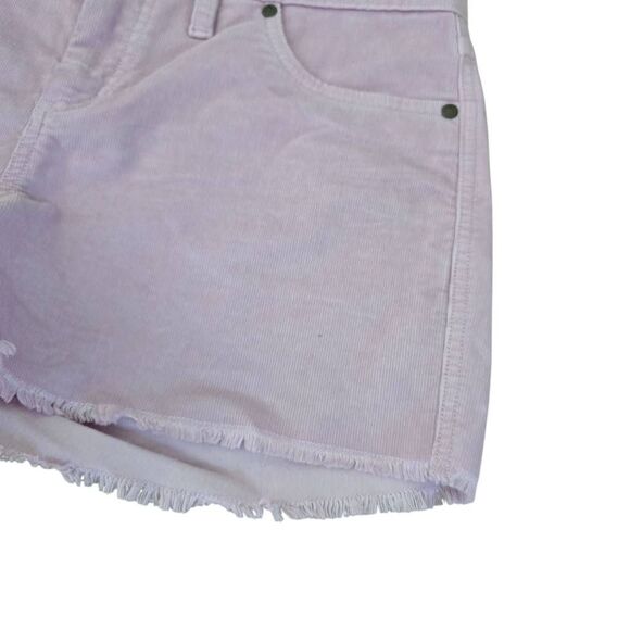 Carve Designs Corduroy 4" Shorts Womens Size 6 Purple Stretch Frayed Hem Zip Fly - Picture 2 of 6